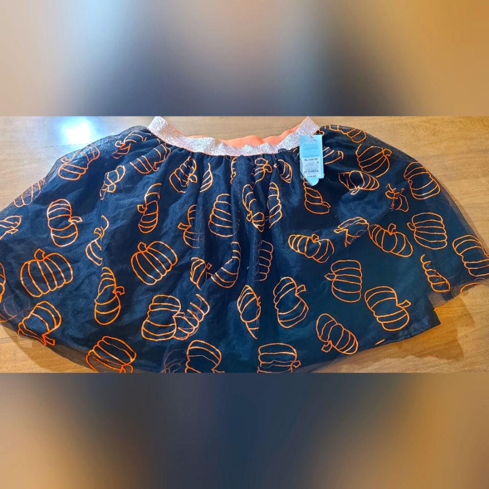 Girls/teen/women's Halloween pumpkin ballerina skirt